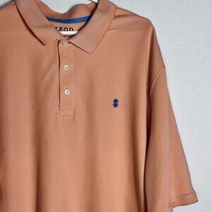 IZOD Big & Tall Advantage Performance Polo Shirt Natural Stretch Cantaloupe 3XLT